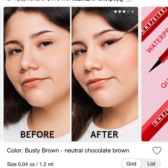 NWT Patrick Starr point made waterproof busty brown eyeliner - Picture 3 of 5